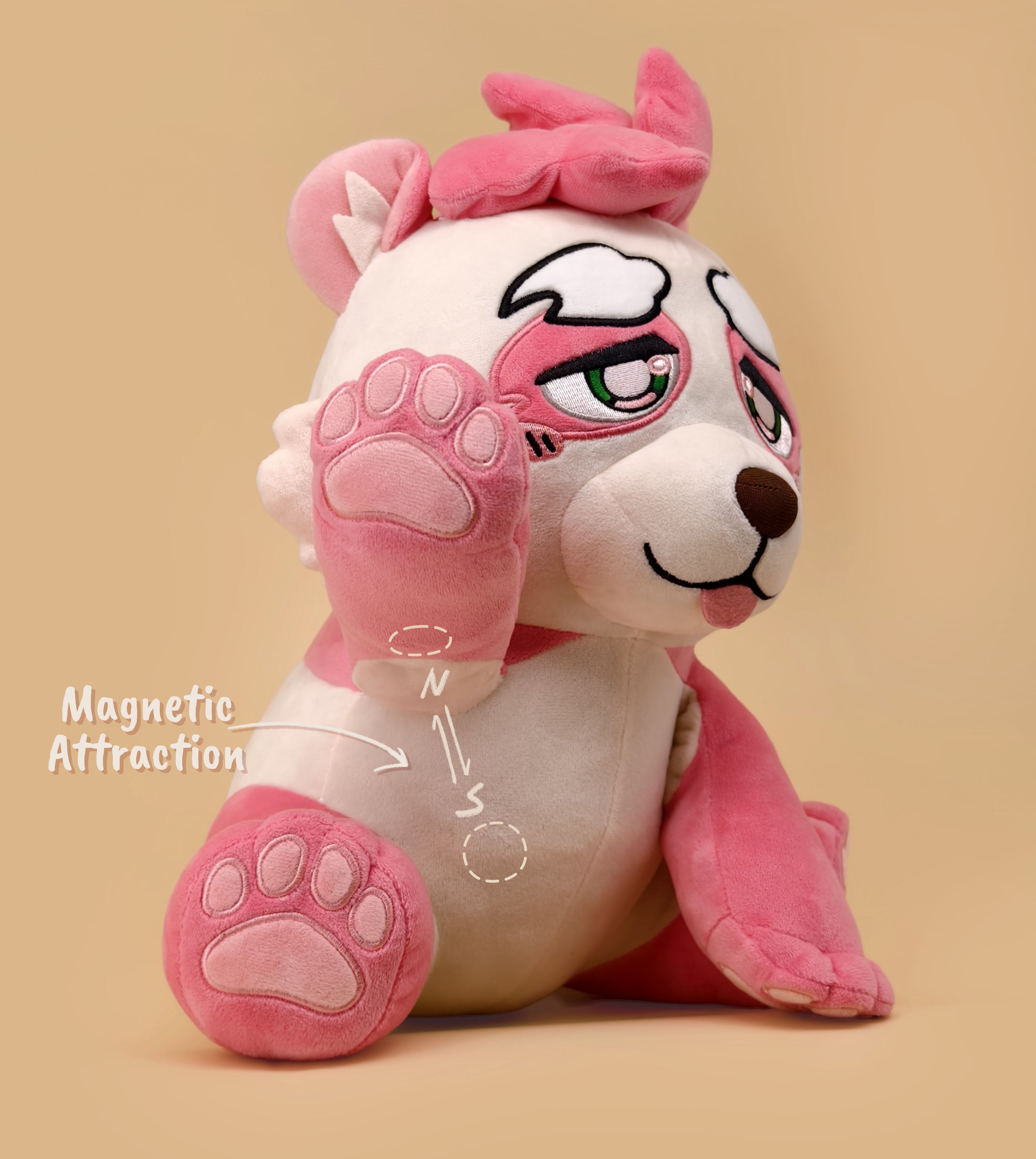 Pink Panda Alex Plush